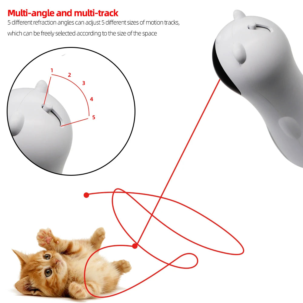 Pawfect Laser Chase – Automatic Interactive Cat Laser Toy (USB/AA Powered)