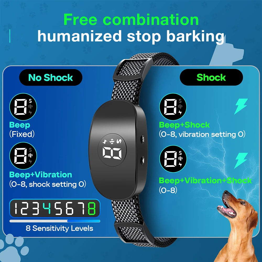 2025 Smart Anti-Bark Dog Training Collar