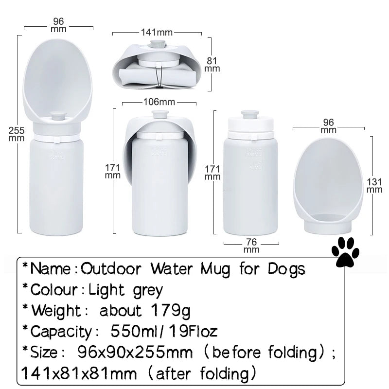 Pawfect Portable & Foldable Water Bottle