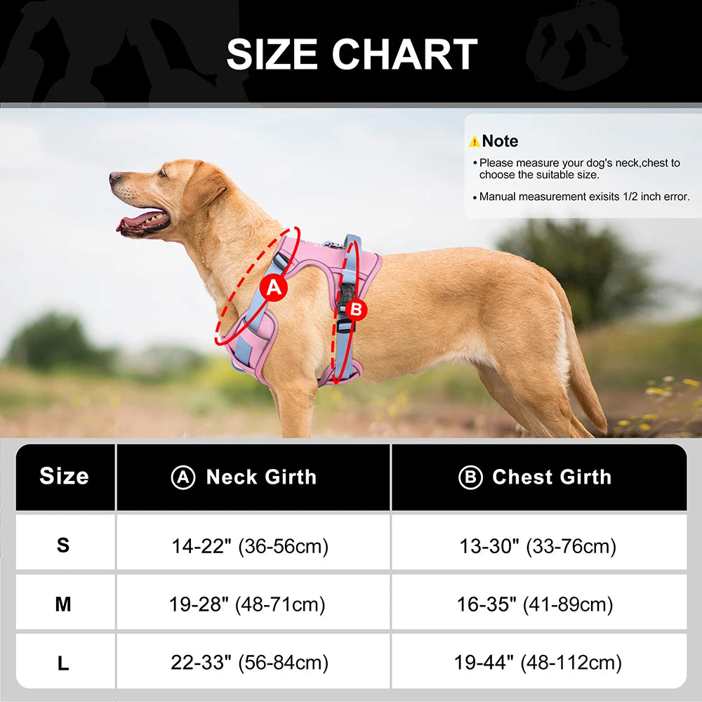 Mesh Breathable Anti-Pull Harness - Designed for Small and Medium Dogs