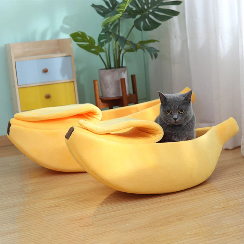 Pawfect Banana Bed