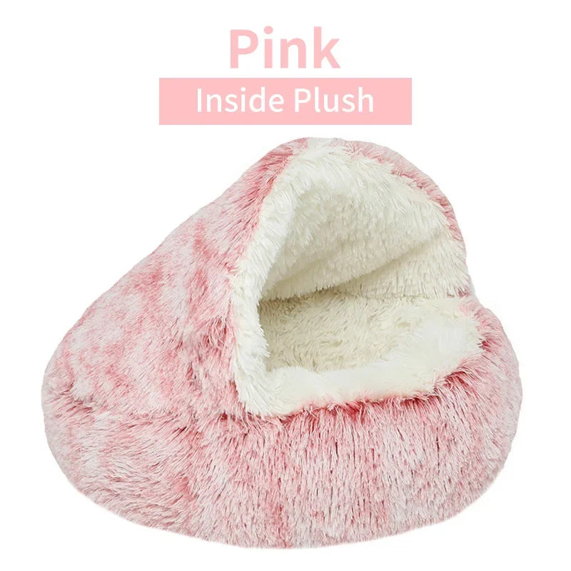 Pawfect Plush Hooded Calming Bed