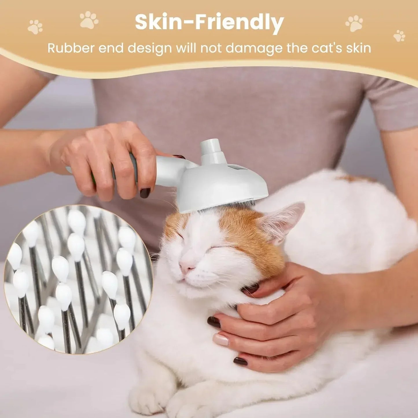 Pawfect Steam Groom Pro – 4-in-1 Spray Brush