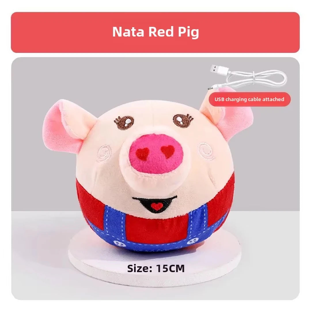 Pawfect Electric Plush Jumping Pig Toy
