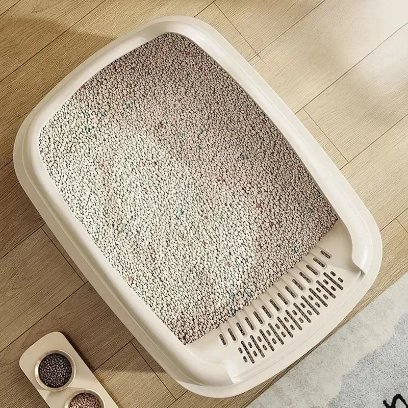 Pawfect High-Sided Litter Box – Easy-Clean, Anti-Spill Open Cat Toilet with Scooper