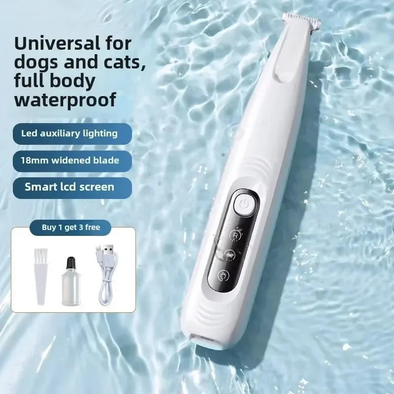 Pawfect Paw Grooming Clippers – Waterproof, Smart Display, LED Light