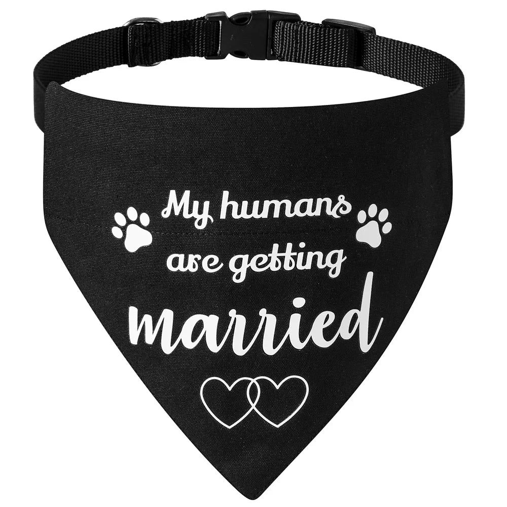 Pawfect Wedding Themed Dog Bandana