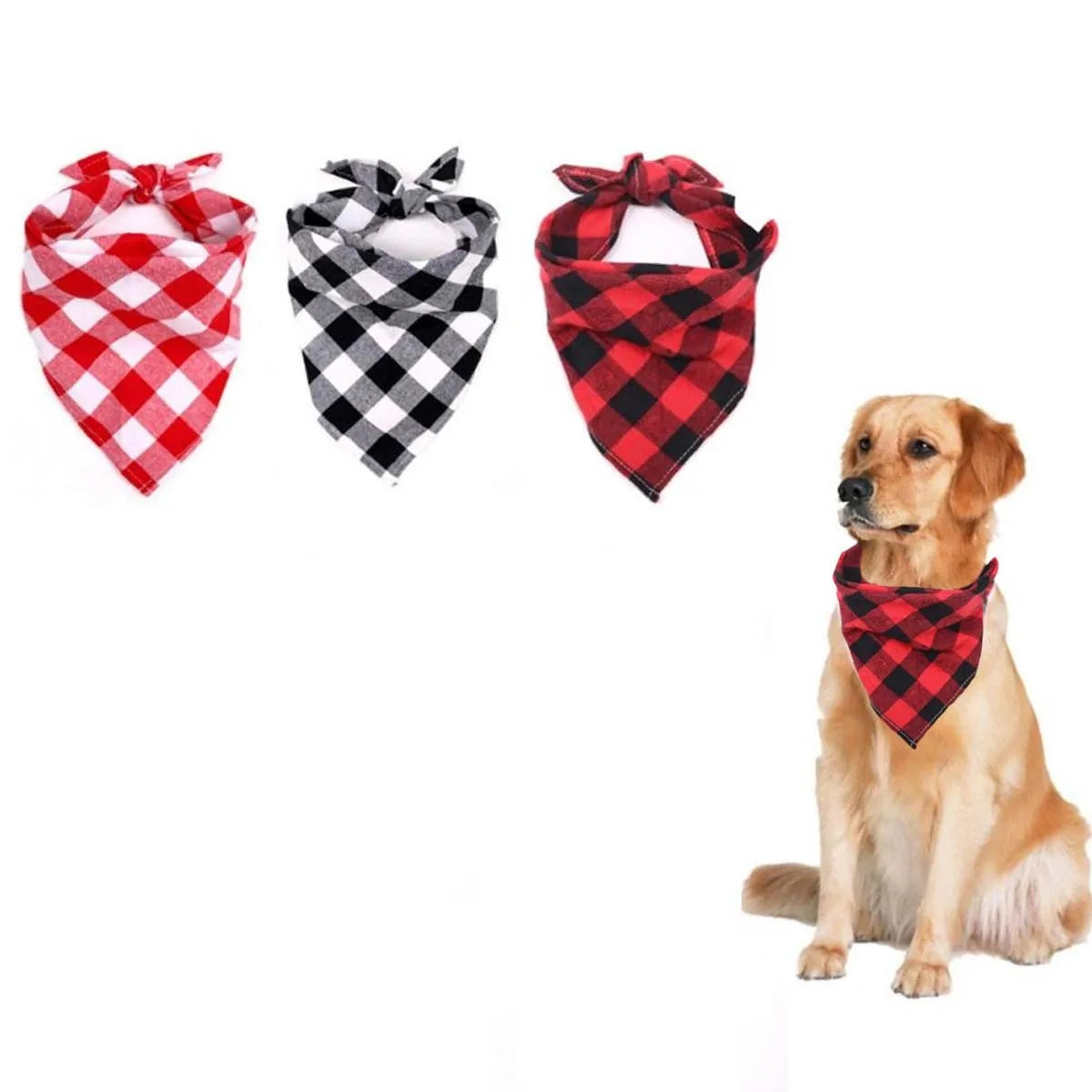 Pawfect Plaid Dog Bandana