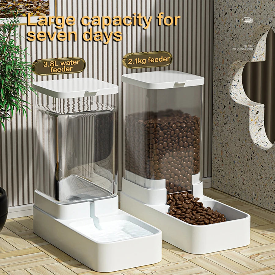 Pawfect Gravity Feeder & Water Dispenser – Automatic Food & Water Station for Pets