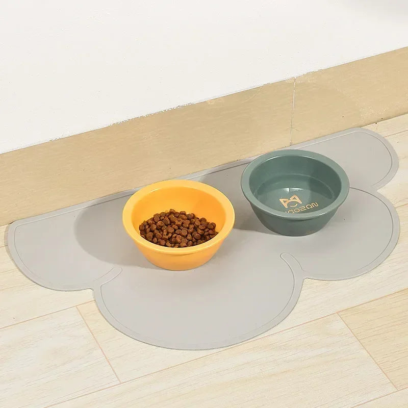 Pawfect Cat Feeding Mat – Waterproof, Non-Slip Silicone Mat for Food & Water Bowls