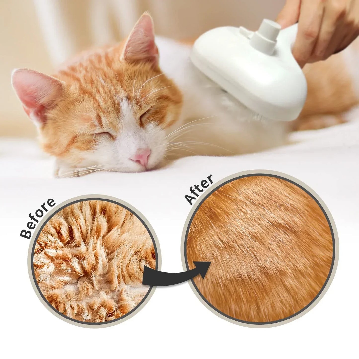 Pawfect Steam Groom Pro – 4-in-1 Spray Brush