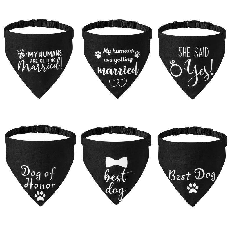 Pawfect Wedding Themed Dog Bandana