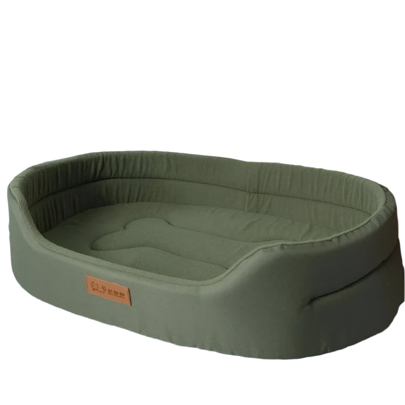Pawfect Dual-Sided Pet Bed with Waterproof Oxford Base & Fleece Cushion