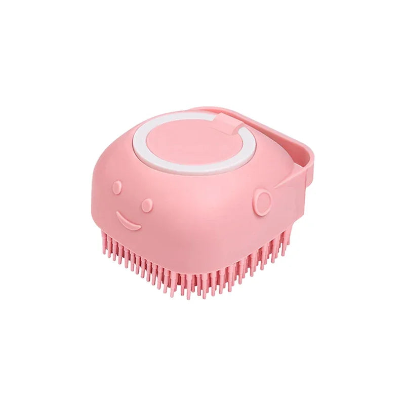 Pawfect Pet Bathing & Massage Brush with Shampoo Dispenser