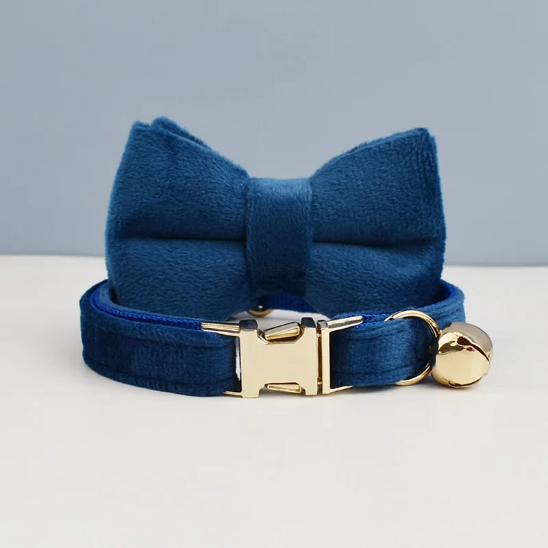 Pawfect Velvet Cat Collar - Matching Bowtie Available
