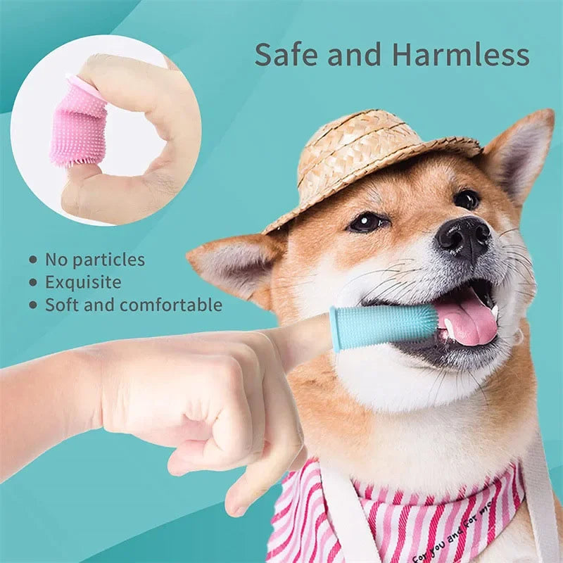 Pawfect Textured Silicone Finger Toothbrush