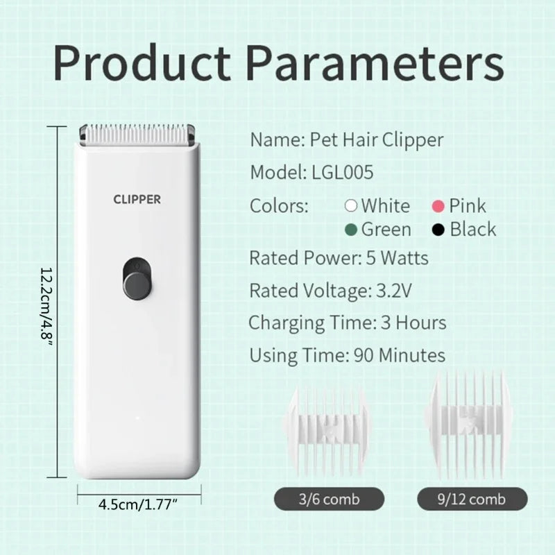 Pawfect Glide Grooming Clippers – Cordless, Rechargeable & Ultra-Quiet