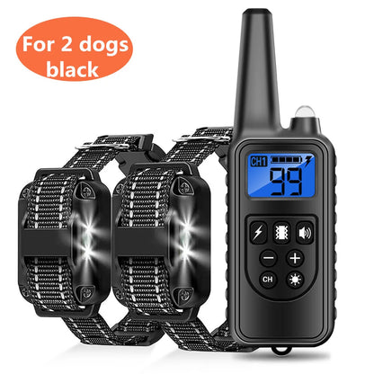 Rechargeable Waterproof Dog Training Collar – 800M Remote