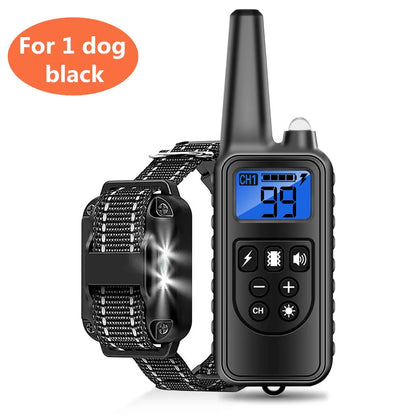 Rechargeable Waterproof Dog Training Collar – 800M Remote