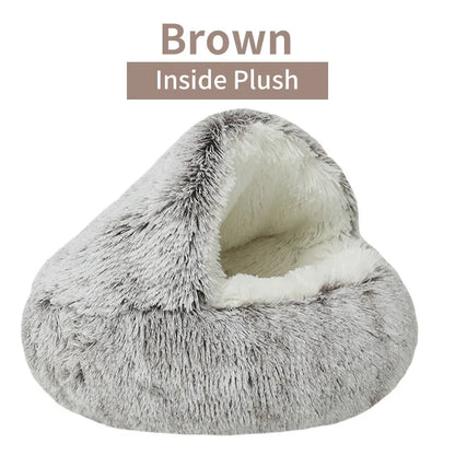 Pawfect Plush Hooded Calming Bed