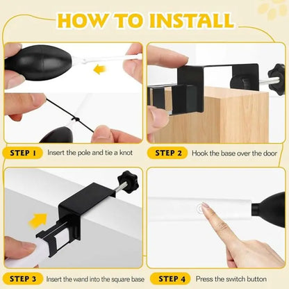 Pawfect Door-Hanging Cat Toy – Automatic Feather Teaser for Active Indoor Play