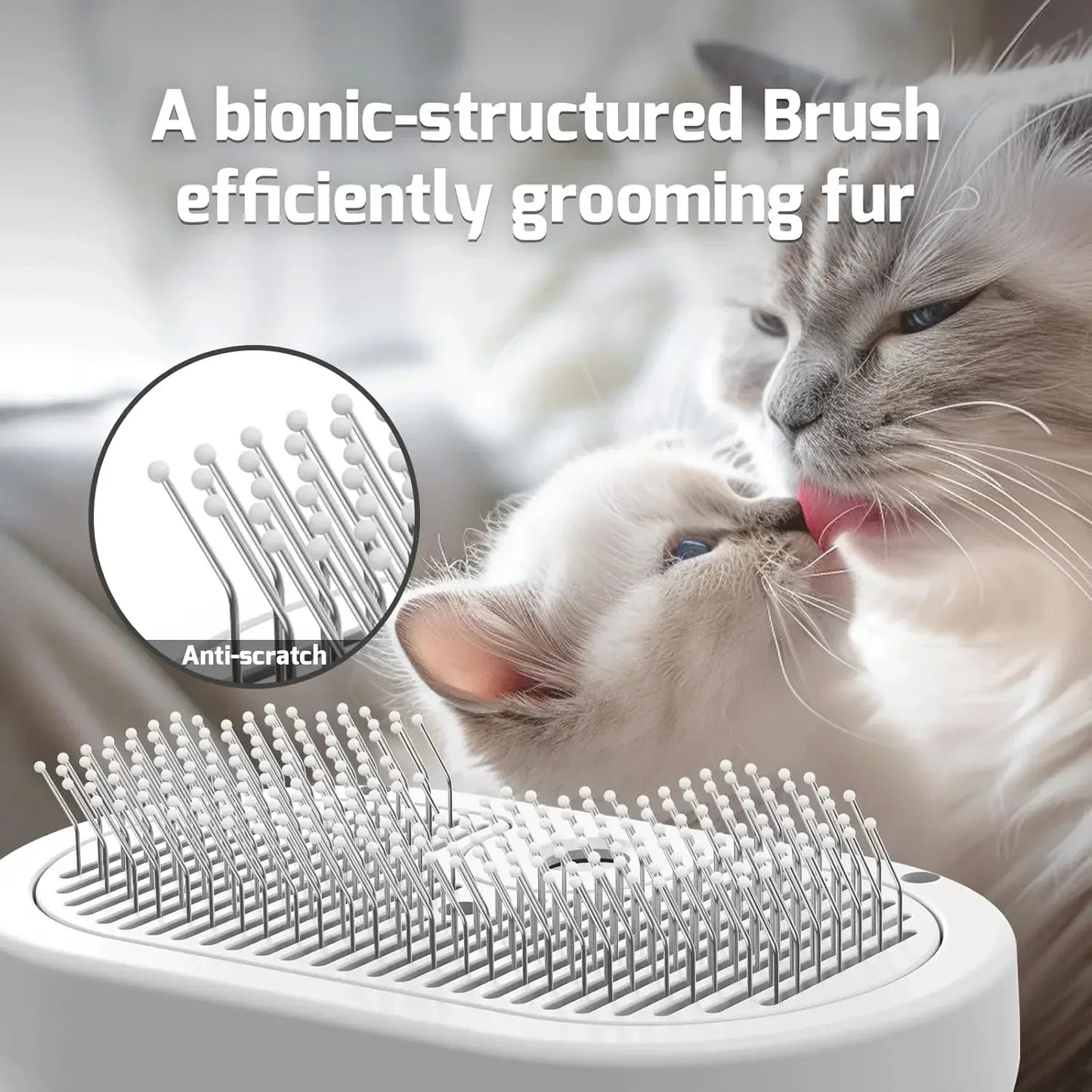 Pawfect Steam Groom Pro – 4-in-1 Spray Brush