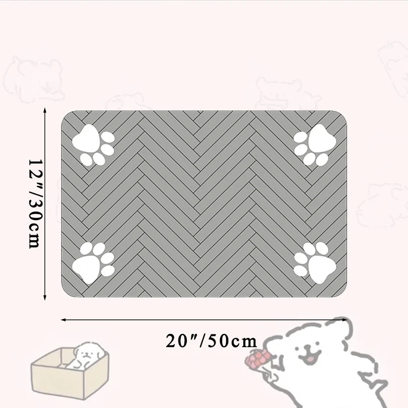 Pawfect Pet Feeding Mat – Absorbent, Anti-Slip & Quick-Dry