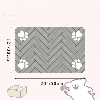 Pawfect Pet Feeding Mat – Absorbent, Anti-Slip & Quick-Dry