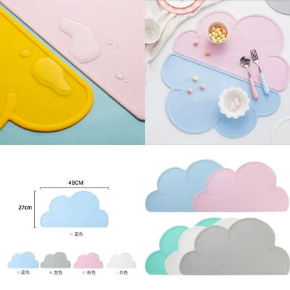 Pawfect Cloud Feeding Mat - Waterproof, Non-Slip Silicone Mat for Food & Water Bowls