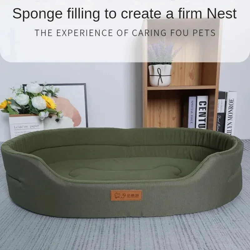 Pawfect Dual-Sided Pet Bed with Waterproof Oxford Base & Fleece Cushion