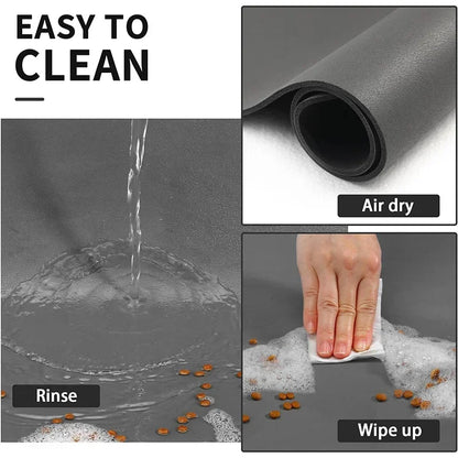 Pawfect Smooth Pet Feeding Mat – Absorbent, Anti-Slip & Quick-Dry