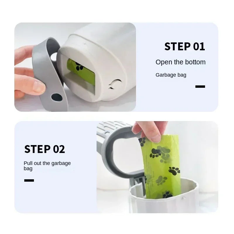Pawfect Cat Litter Scoop with Trash Holder – Clean-Up Made Effortless!