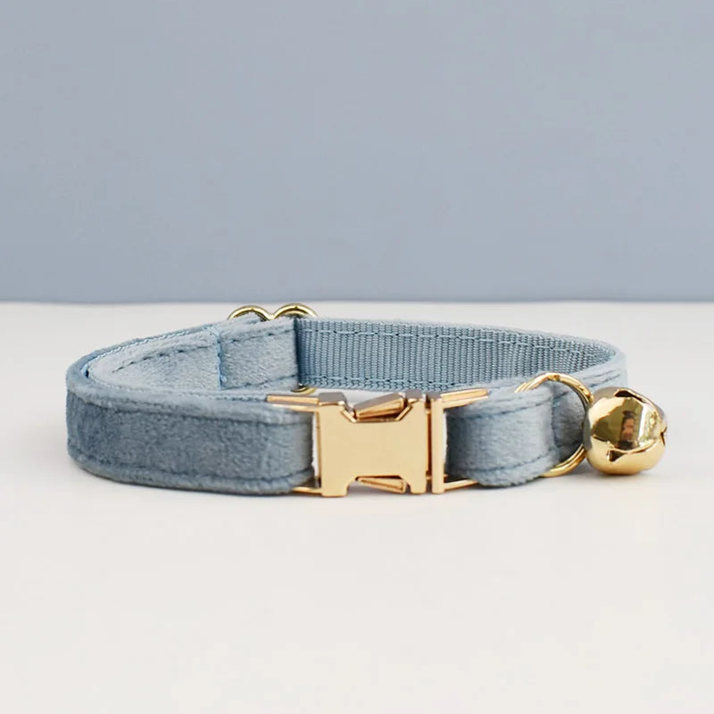 Pawfect Velvet Cat Collar - Matching Bowtie Available