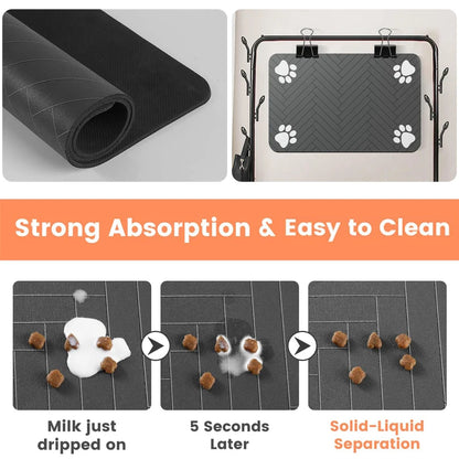 Pawfect Pet Feeding Mat – Absorbent, Anti-Slip & Quick-Dry