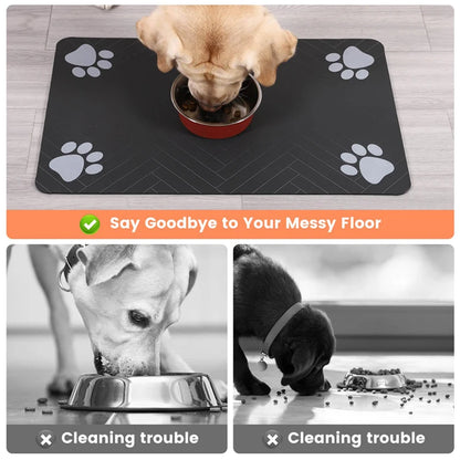 Pawfect Pet Feeding Mat – Absorbent, Anti-Slip & Quick-Dry