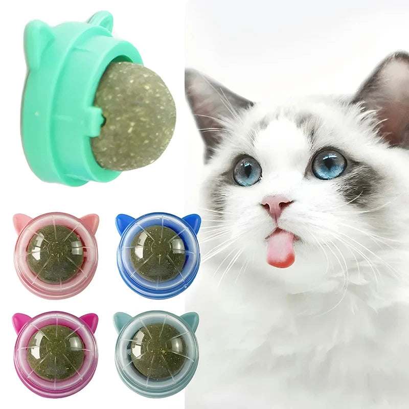 Pawfect Catnip Wall Balls – Natural Cat Mint Toys for Enrichment & Oral Health
