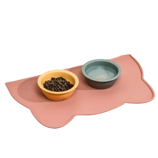 Pawfect Cat Feeding Mat – Waterproof, Non-Slip Silicone Mat for Food & Water Bowls