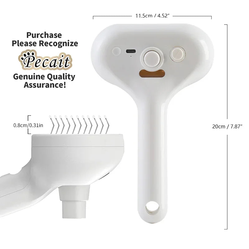 Pawfect Steam Groom Pro – 4-in-1 Spray Brush