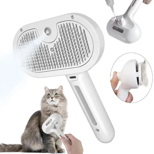 Pawfect Steam Groom Pro – 4-in-1 Spray Brush