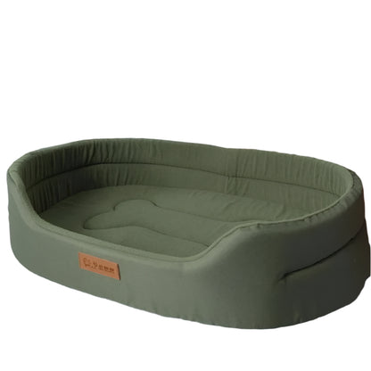 Pawfect Dual-Sided Pet Bed with Waterproof Oxford Base & Fleece Cushion