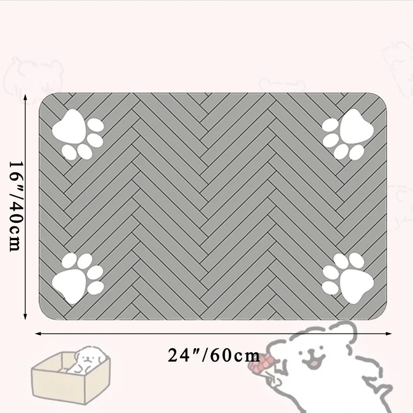Pawfect Pet Feeding Mat – Absorbent, Anti-Slip & Quick-Dry