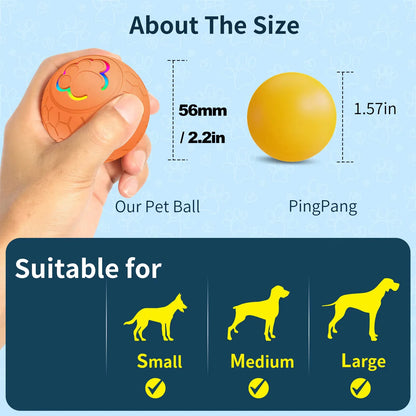 Pawfect Rechargeable LED Bouncing Ball – Ultimate Interactive Fun for Dogs & Cats!