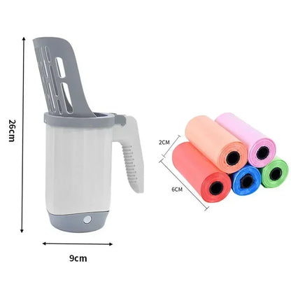 Pawfect Cat Litter Scoop with Trash Holder – Clean-Up Made Effortless!