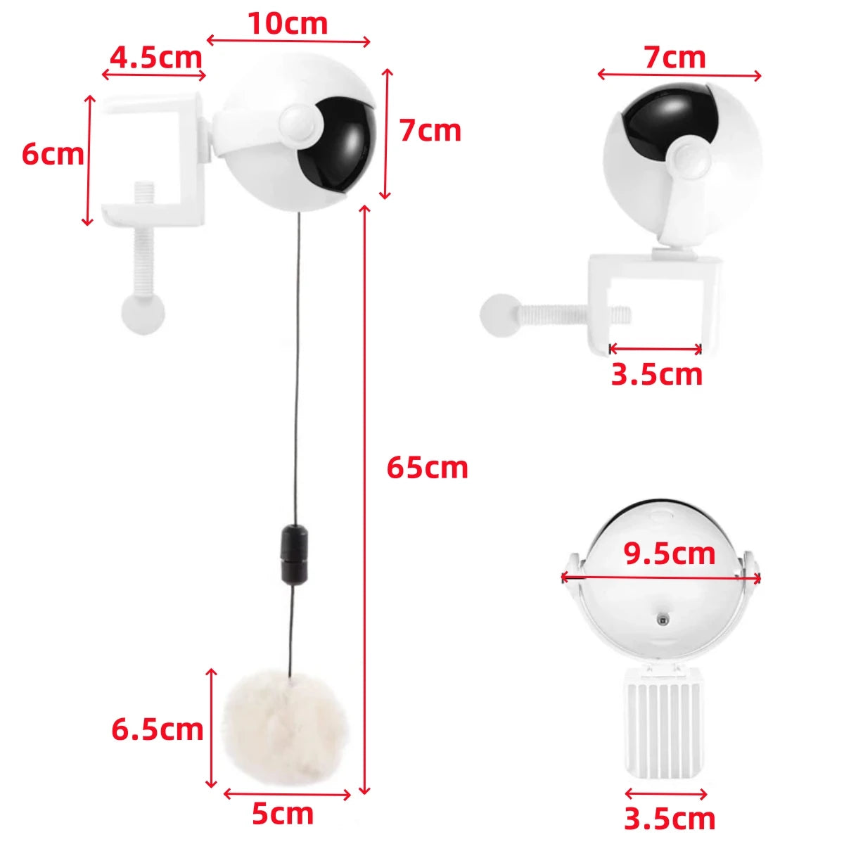 Pawfect Electric Hanging Ball Toy – Interactive Flutter & Lift Toy for Cats