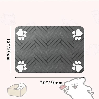Pawfect Pet Feeding Mat – Absorbent, Anti-Slip & Quick-Dry