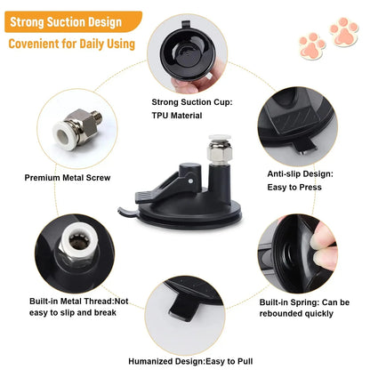 Pawfect Feather Wand Toy – Suction Cup Cat Teaser for Solo & Interactive Play