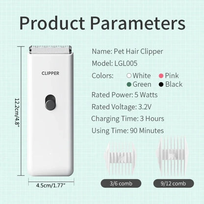 Pawfect Glide Grooming Clippers – Cordless, Rechargeable & Ultra-Quiet
